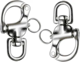 316 Stainless Steel Quick Release Snap Shackle,Swivel Shackle Snap Hook,Marine Boat Shackles for Rigging, Pack of 2