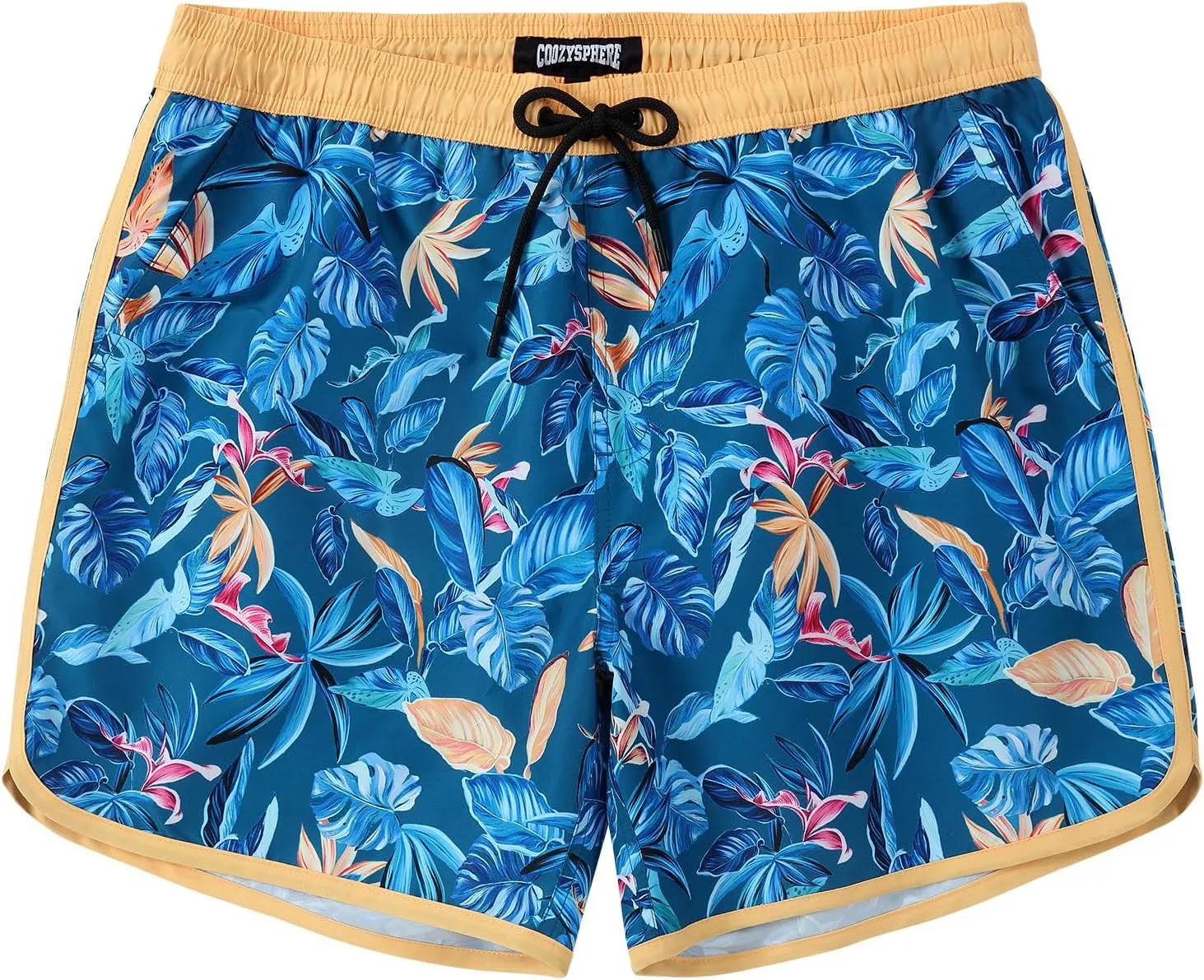 5 Inch Inseam Swimming Shorts Mens Gradient Swim Trunks with Mesh Liner Bathing Suit for Men Vacation