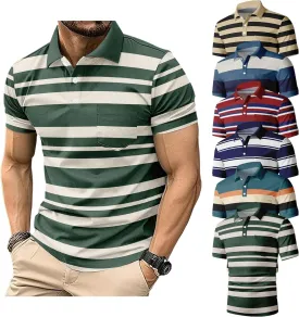 6 Pack Mens Polo Shirt Short Sleeve Sports Golf Tennis T-Shirt Moisture-Wicking Summer Shirts for Work Casual Athletic
