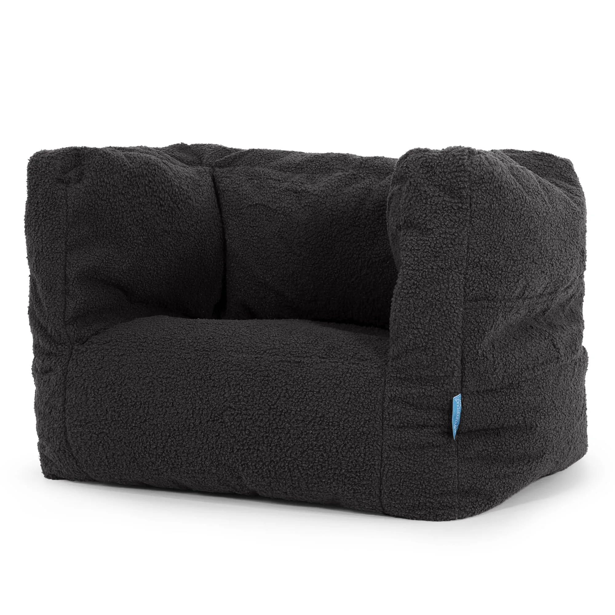 Albert Children's Bean Bag Armchair 1-5 yr - Boucle Graphite Grey