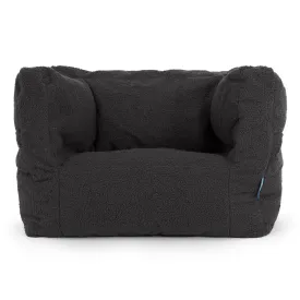 Albert Children's Bean Bag Armchair 1-5 yr - Boucle Graphite Grey