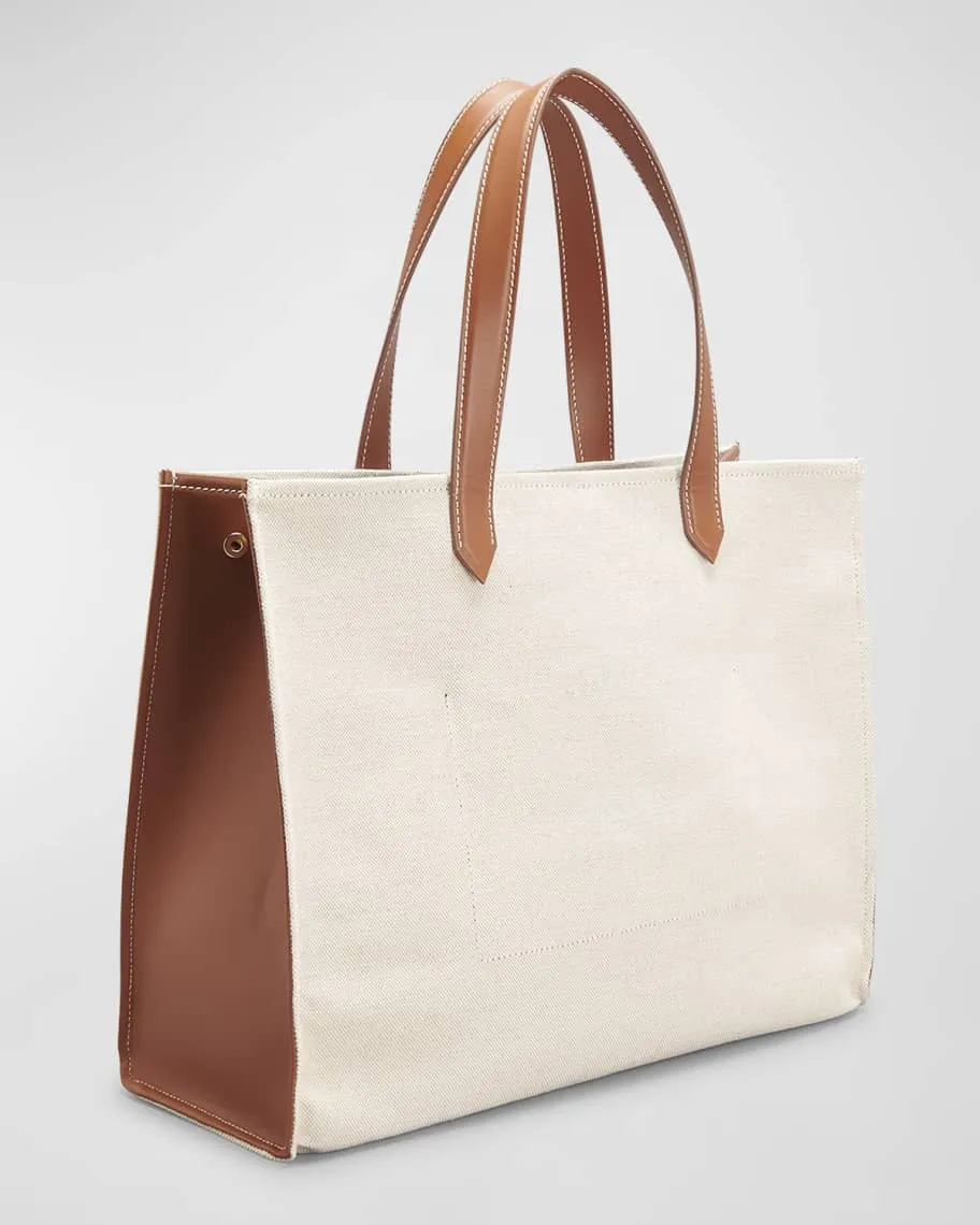 Balmain B Army Large Linen Tote Bag Medium