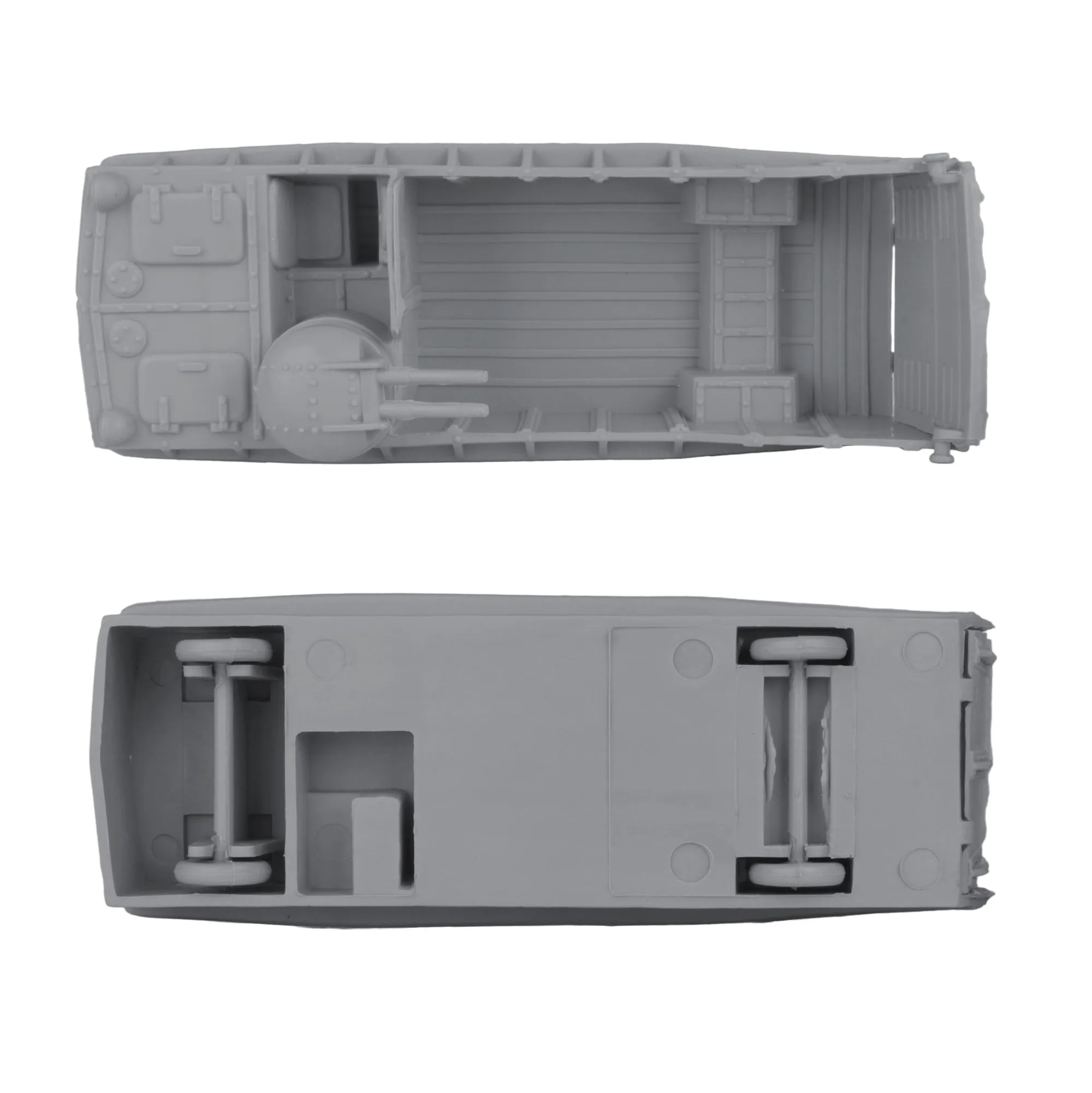 BMC Classic Marx Landing Craft - 4pc Blue & Gray Plastic Army Men Boat Vehicles