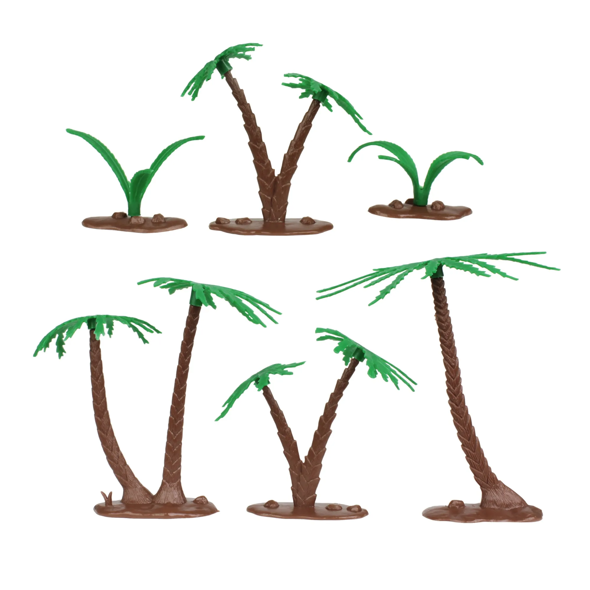 BMC Classic Marx Palm Trees & Jungle Ferns - 16pc Plastic Playset Accessories
