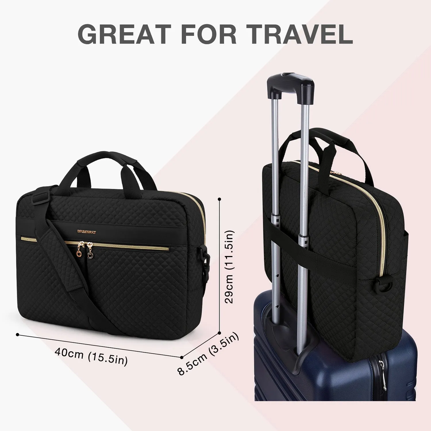 Bonchemin 15.6 Inch Large Laptop Case for Women
