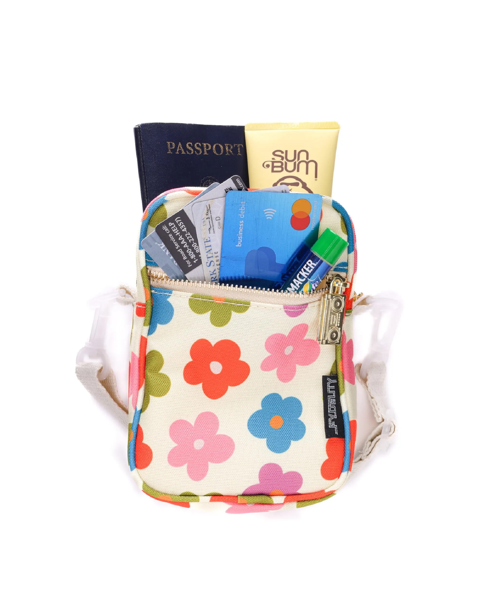 Brick Bag | Mini Crossbody | Recycled RPET | Multi-Poppy