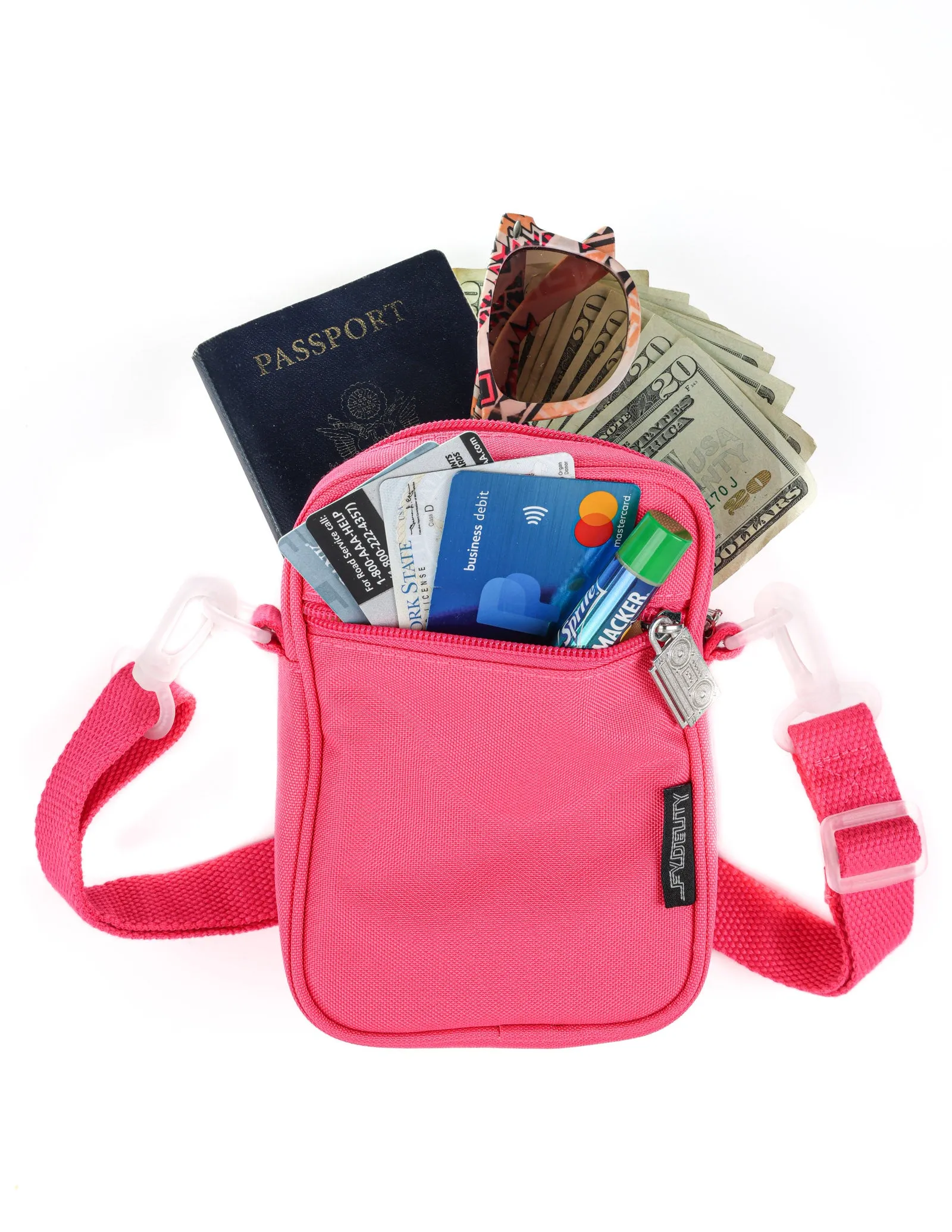 Brick Bag | Mini Crossbody | Recycled RPET | Neon Pink