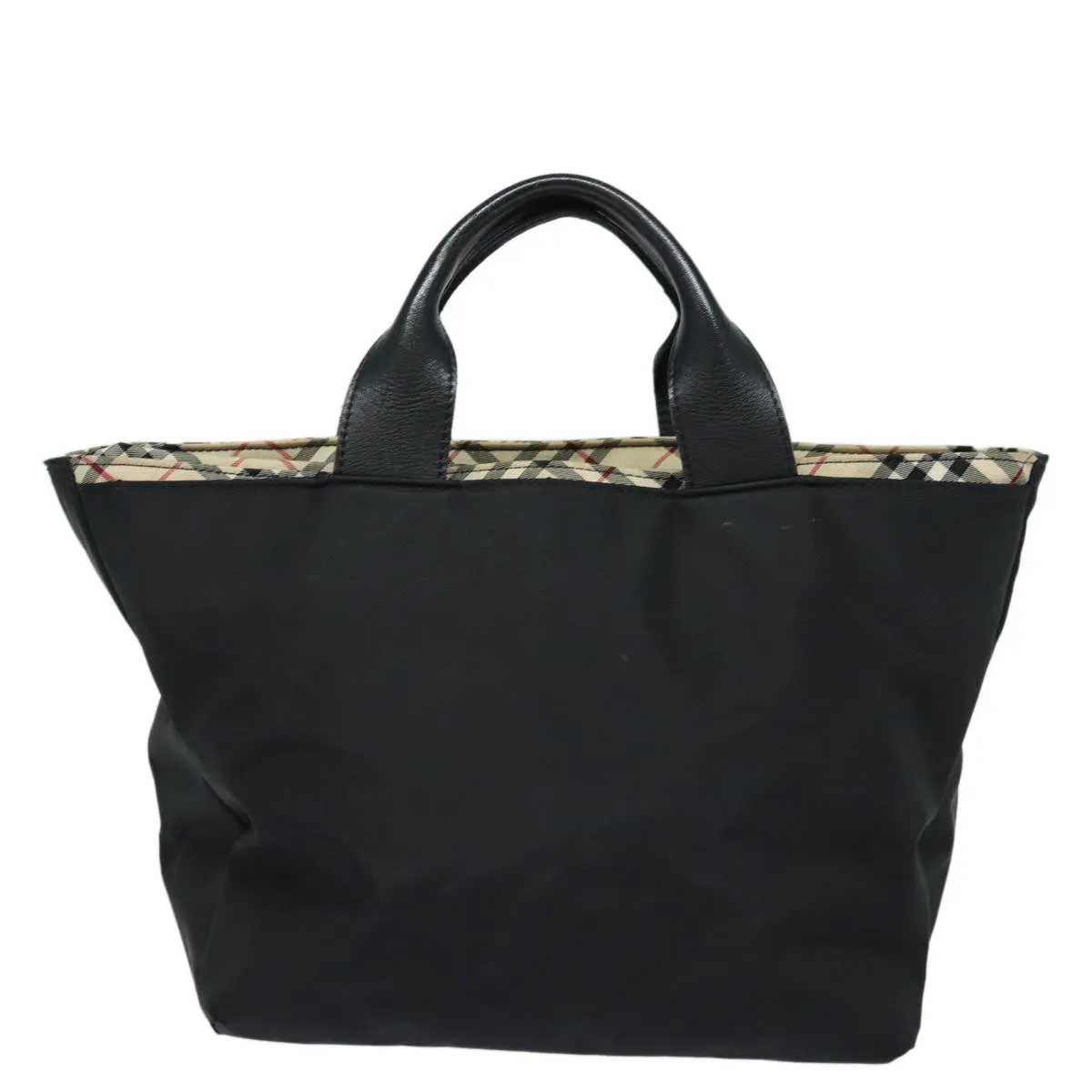 BURBERRY Blue Label Hand Bag Nylon Black  81325
