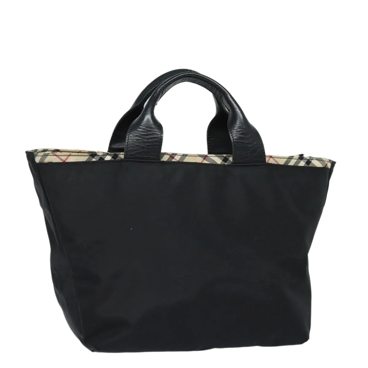 BURBERRY Blue Label Hand Bag Nylon Black  81325