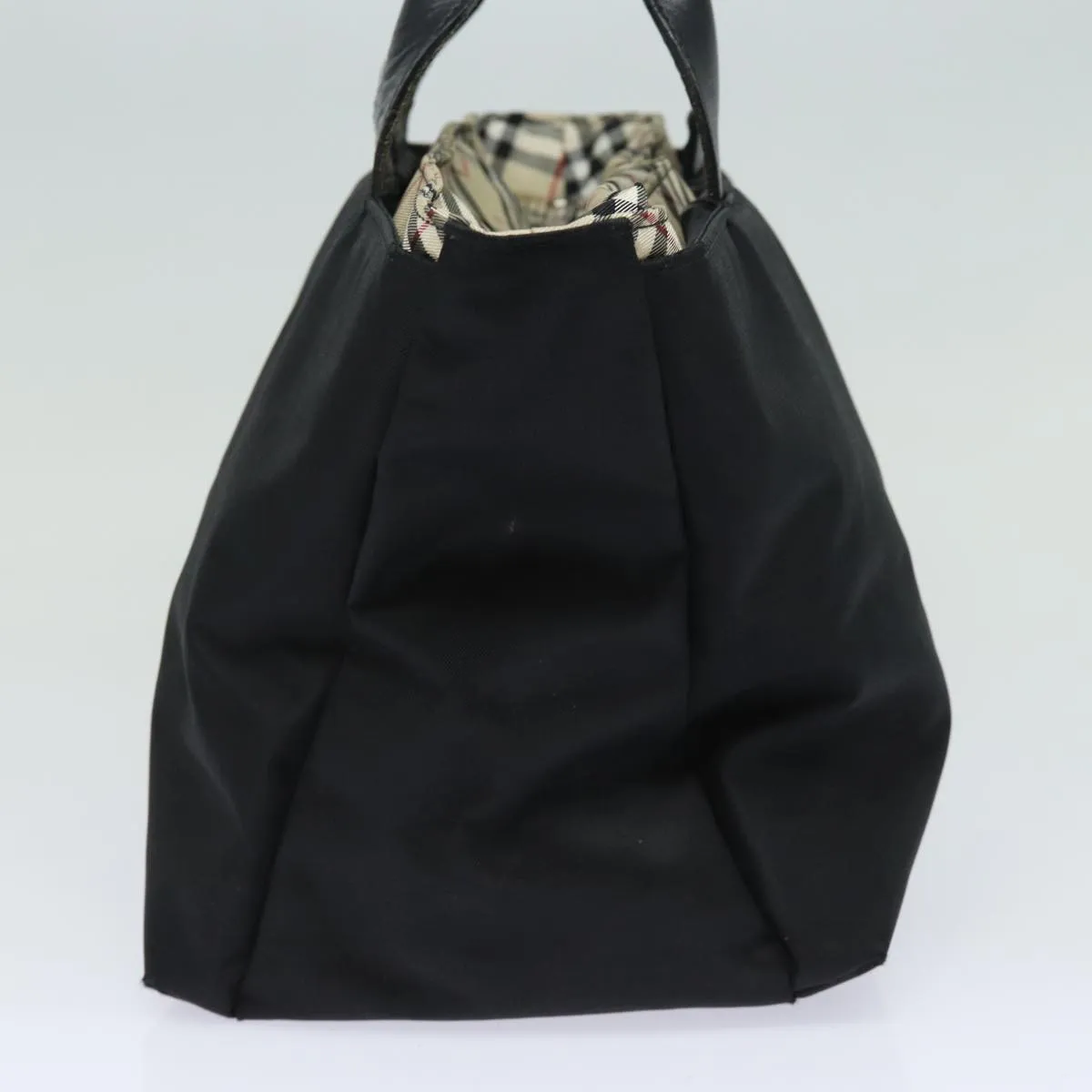 BURBERRY Blue Label Hand Bag Nylon Black  81325
