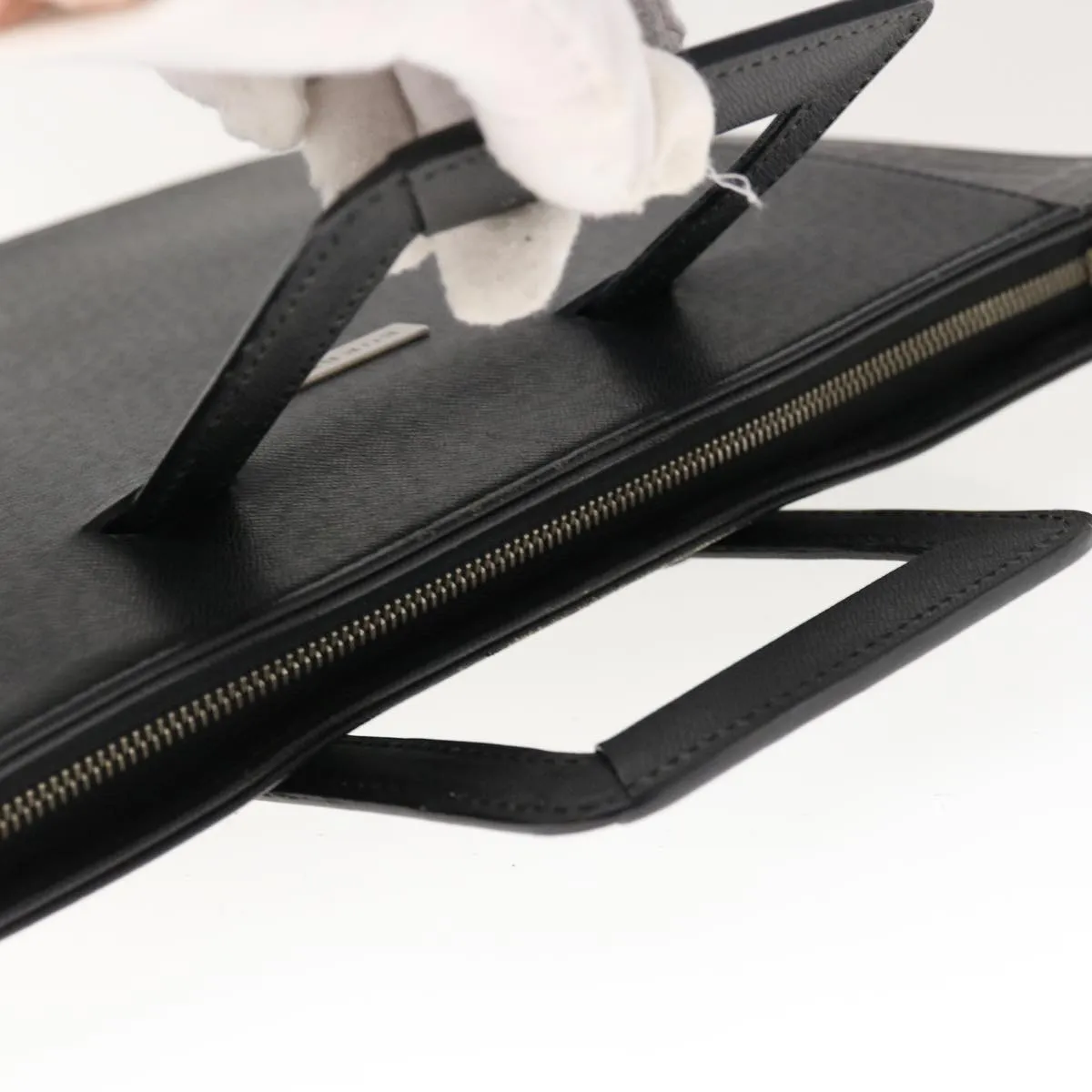 BURBERRY Hand Bag Leather Black  bs11813