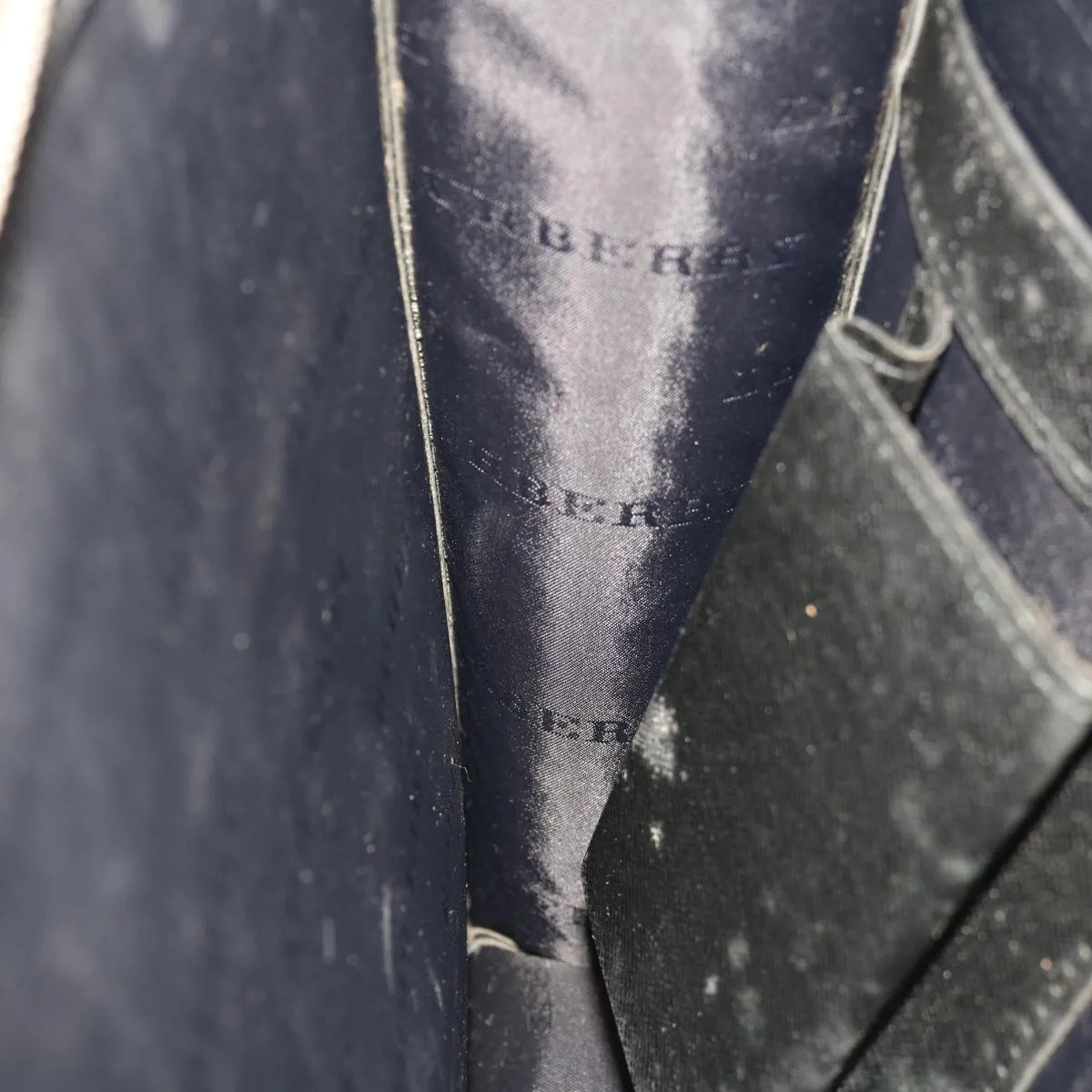 BURBERRY Hand Bag Leather Black  bs11813