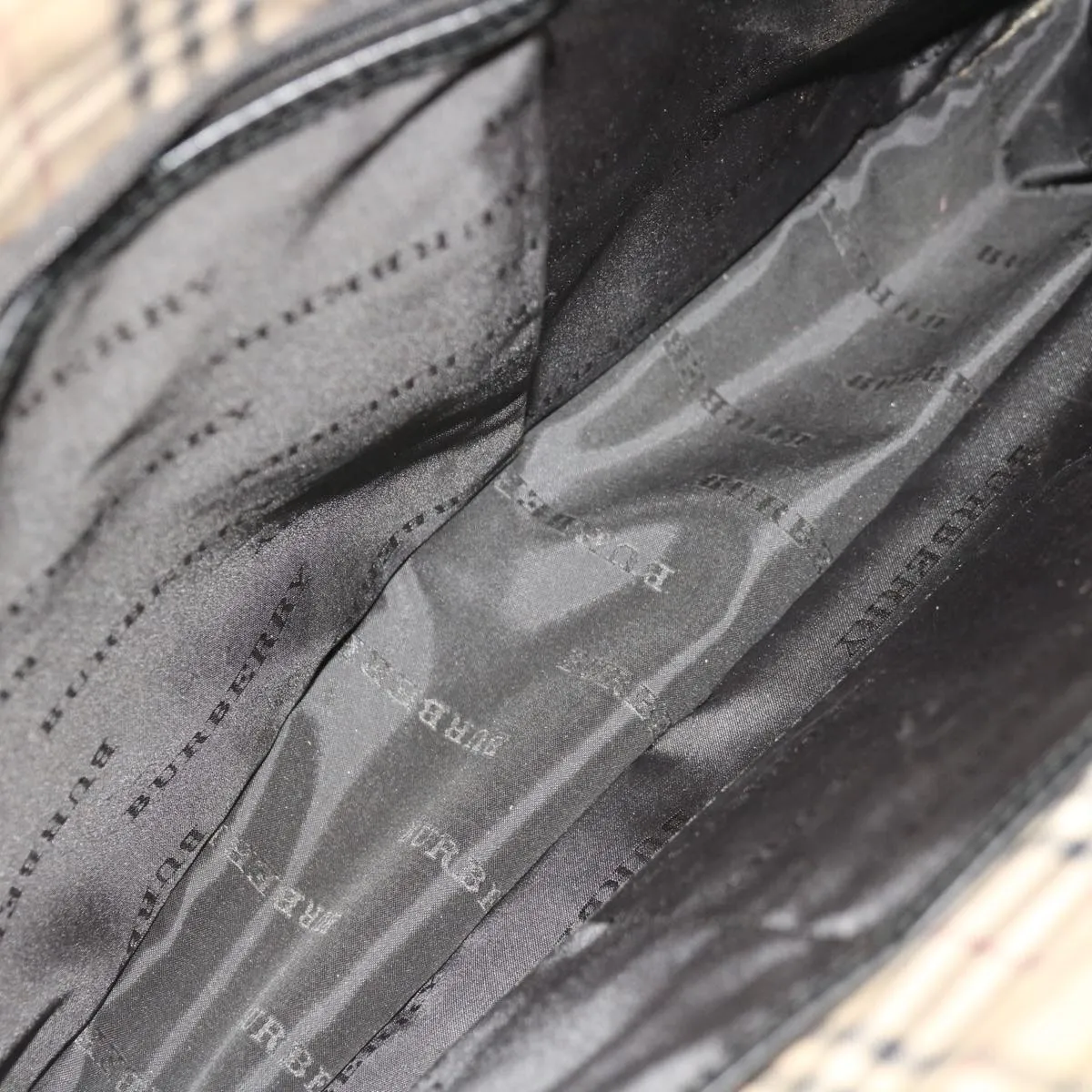 BURBERRY Hand Bag Nylon Black  ac2627