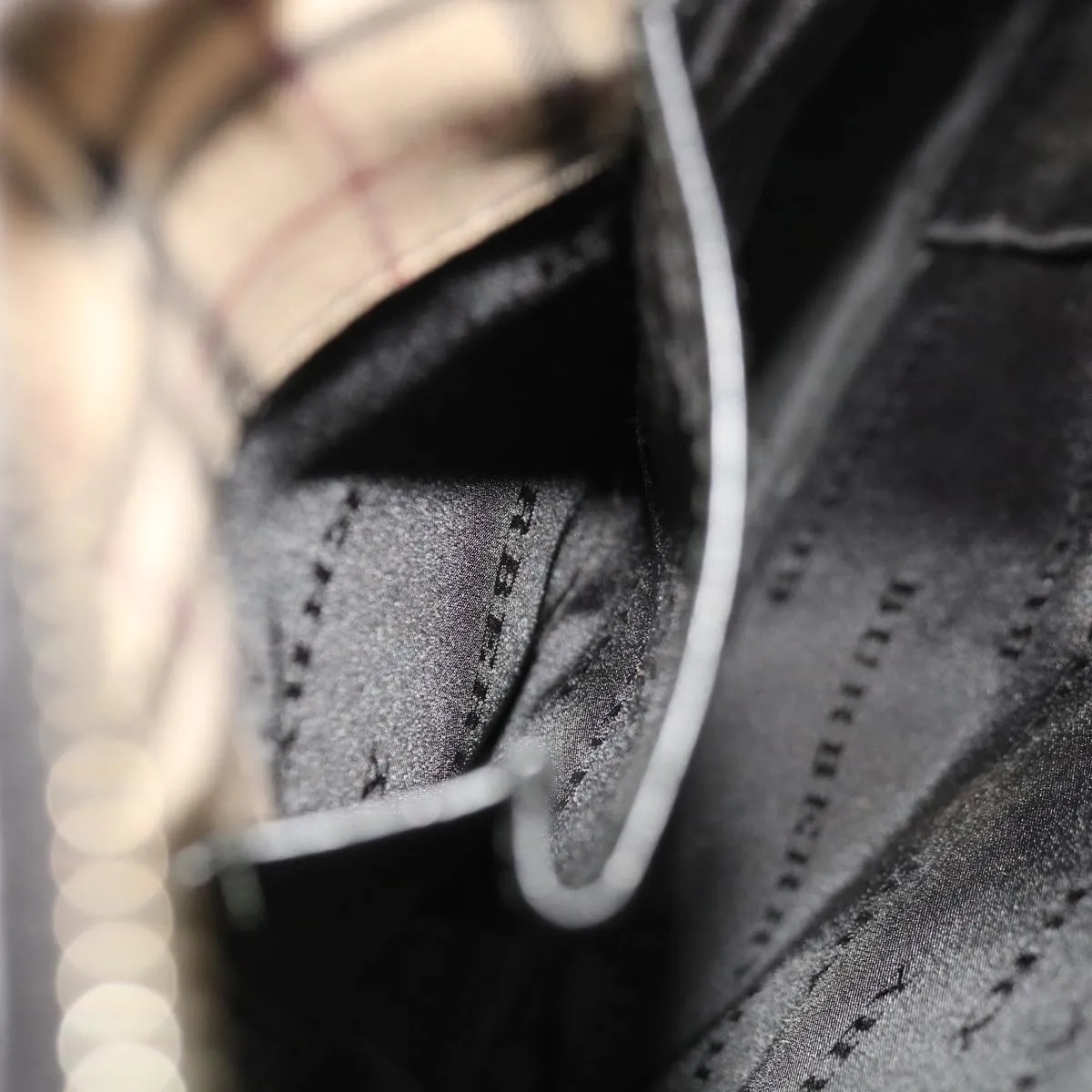 BURBERRY Hand Bag Nylon Black  ac2627