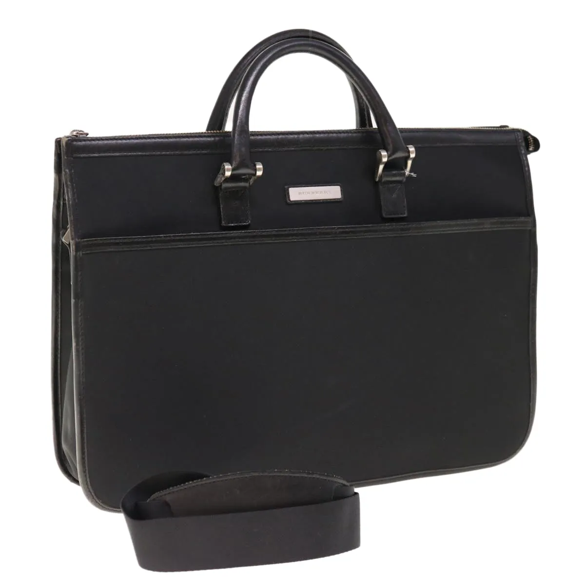 BURBERRY Hand Bag Nylon Black  ac2627