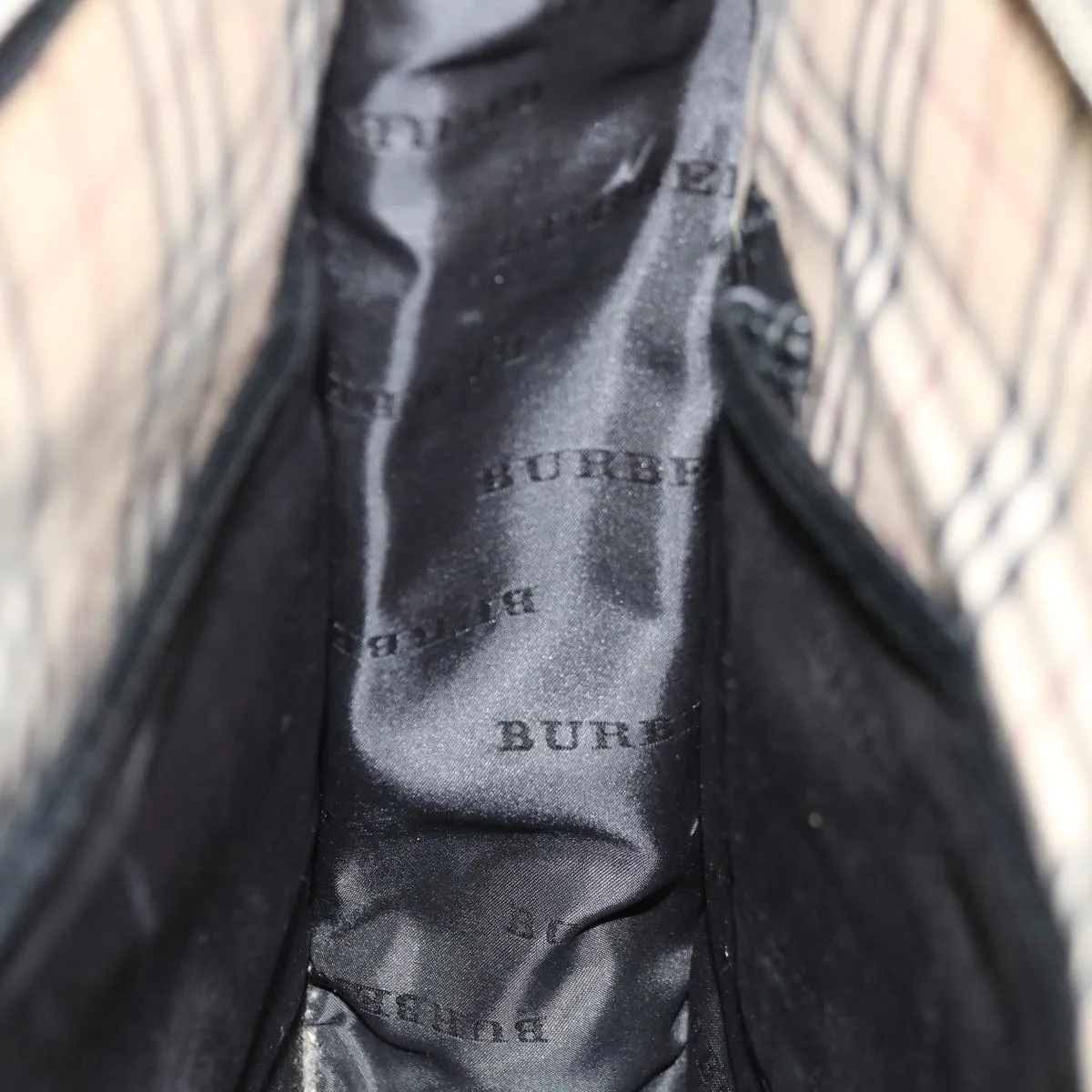 BURBERRY Hand Bag Nylon Black  ac2627