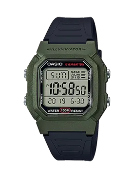 Casio Standard Digital Black Resin Band Watch W800HM-3A W-800HM-3A