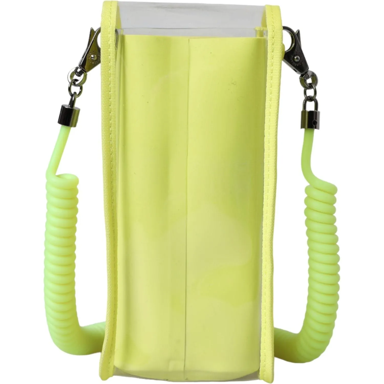 Dolce & Gabbana Yellow Green Plastic DG Logo Neck Strap Cardholder Wallet