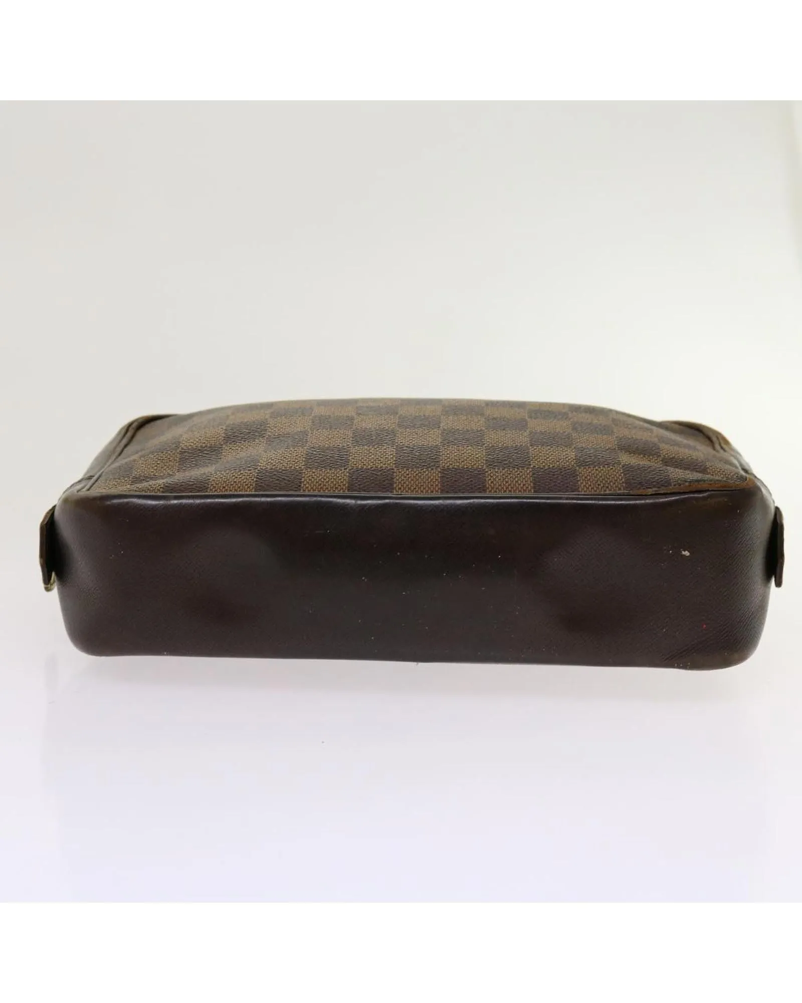 Durable Damier Ebene Canvas Clutch Bag with Accessories
