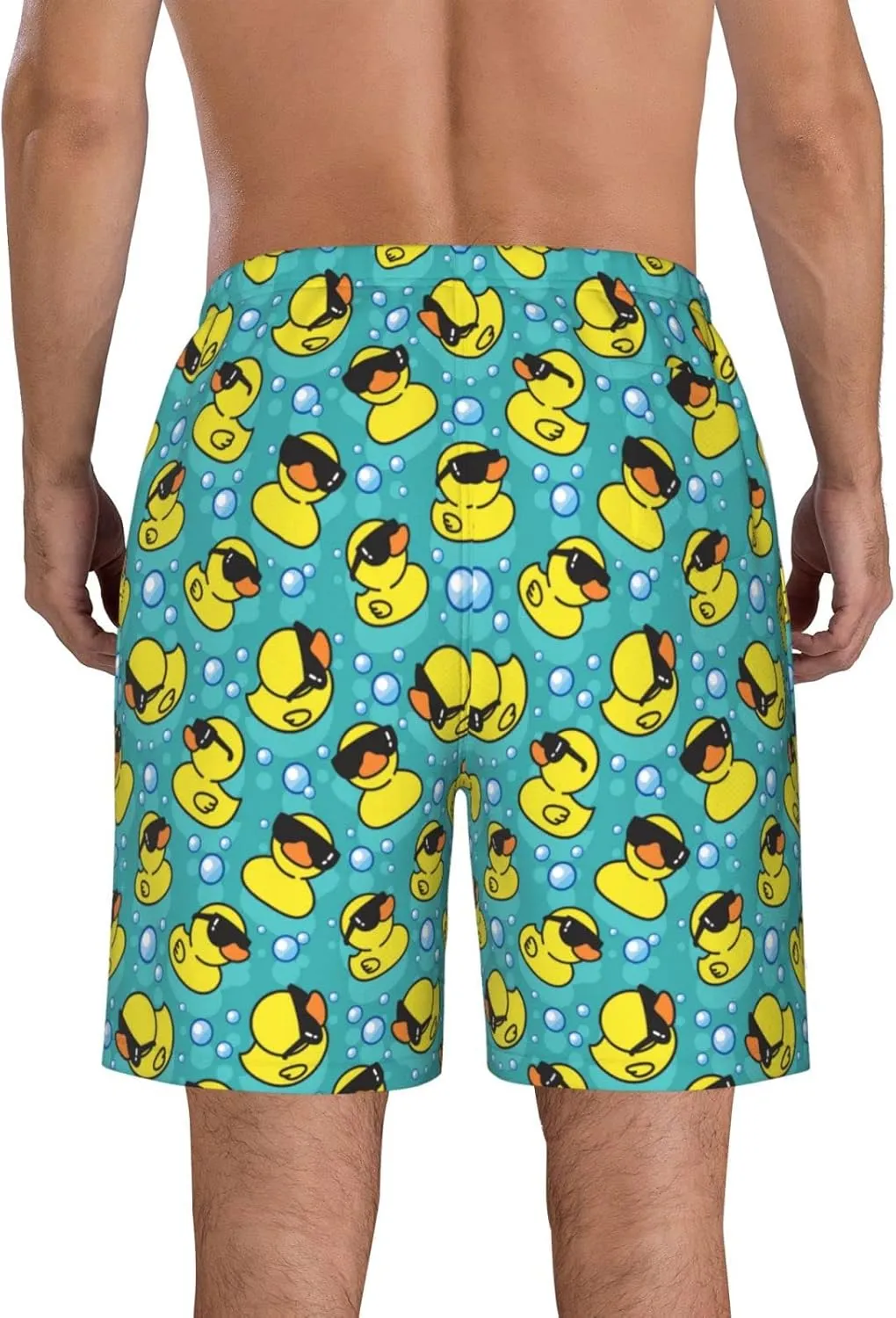 FREEHOTU Men's Swim Trunks Beach Board Shorts Quick Dry Swimwear Sports with Pockets