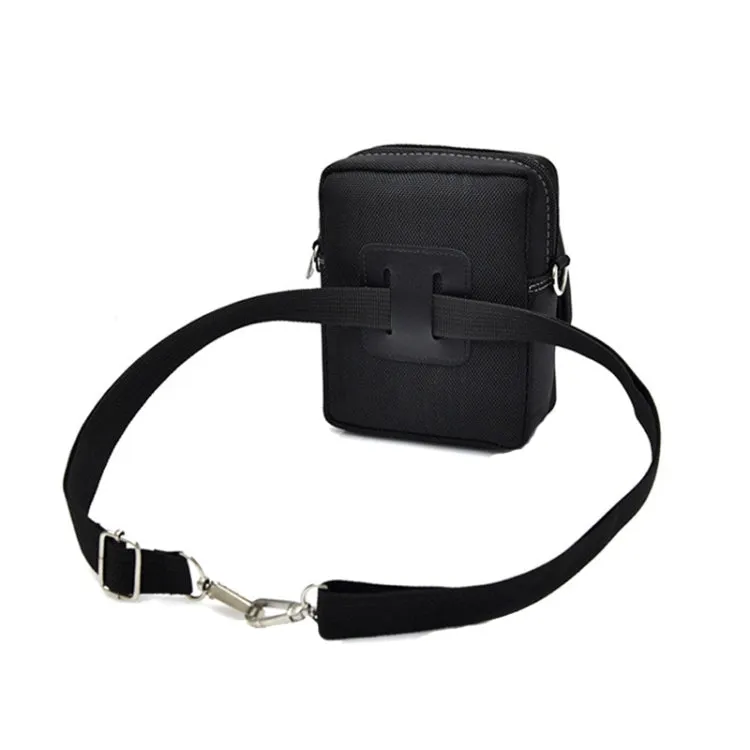 H3324 Commercial Male Single Shoulder Crossbody Bag Oxford Fabric Small Backpack, Color: Black Small