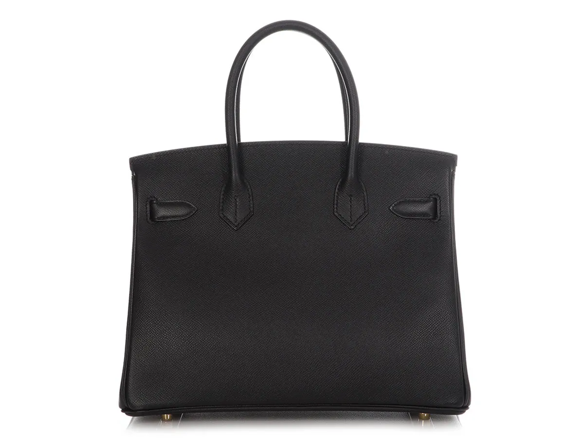 Hermès Black Epsom Birkin 30