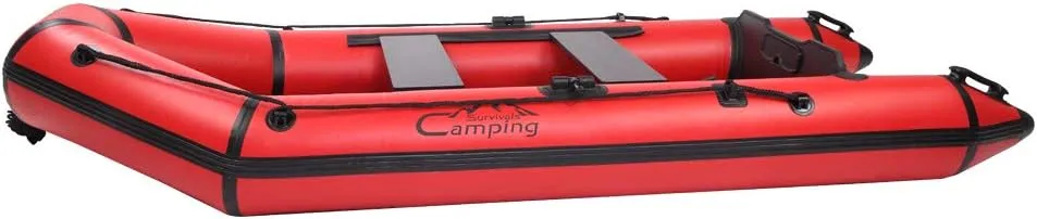 Inflatable Boat Set,Thicken Inflatable Rafts with Air Pump Rope Paddle for Adults and Kids