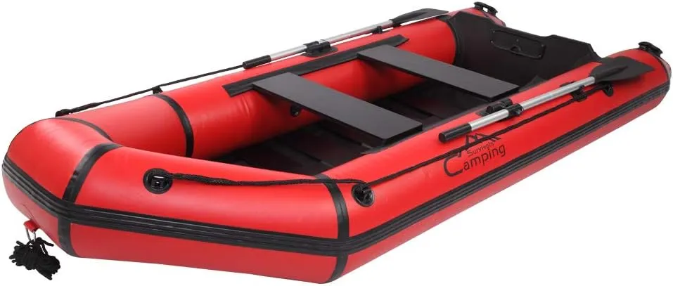 Inflatable Boat Set,Thicken Inflatable Rafts with Air Pump Rope Paddle for Adults and Kids