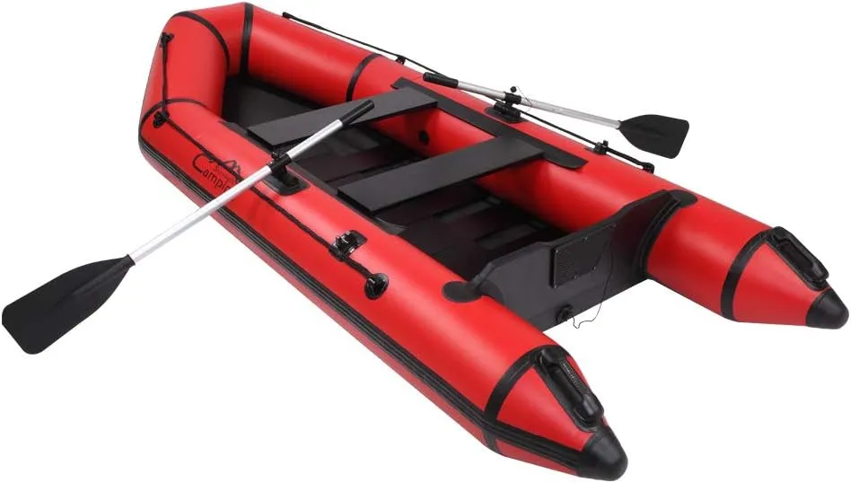 Inflatable Boat Set,Thicken Inflatable Rafts with Air Pump Rope Paddle for Adults and Kids