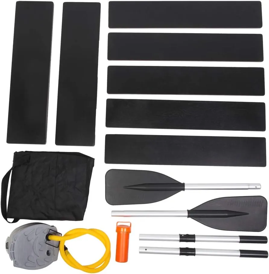 Inflatable Boat Set,Thicken Inflatable Rafts with Air Pump Rope Paddle for Adults and Kids