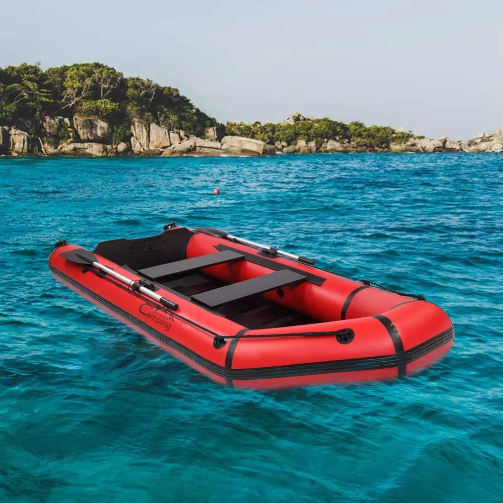 Inflatable Boat Set,Thicken Inflatable Rafts with Air Pump Rope Paddle for Adults and Kids