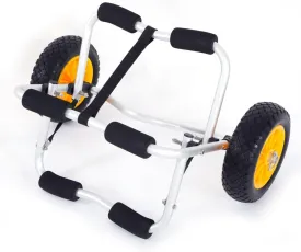 Kayak Cart Canoe Trolley Cart Canoe Dolly Fishing Kayak Accessories Carrier Foldable Paddle Board Trolley Boat Trailer Tote Trolley Transport Cart for Transporting Boats, Paddleboard, SUP, Canoe