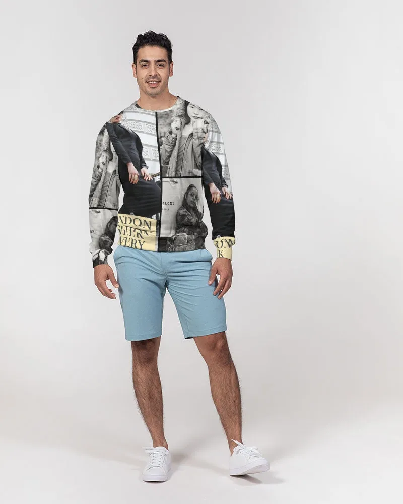 L.D.F.W Men's Classic French Terry Crewneck Pullover