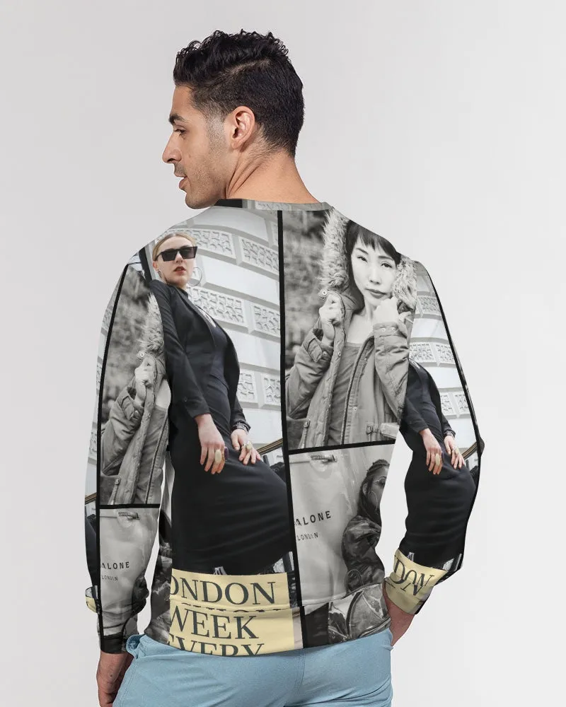 L.D.F.W Men's Classic French Terry Crewneck Pullover