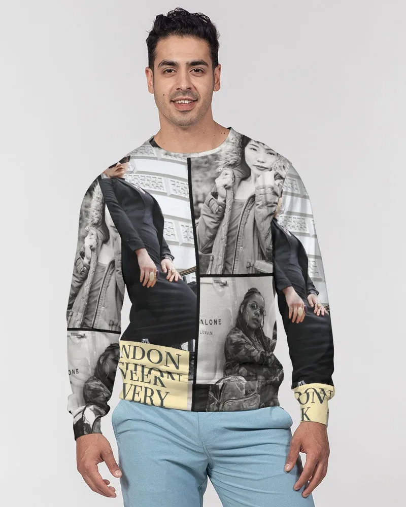 L.D.F.W Men's Classic French Terry Crewneck Pullover