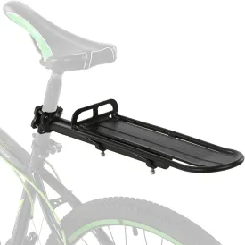Lixada Universal Bicycle Carrier - Retractable Aluminum Alloy Bike Holder - Rear Post Rack - Bag Luggage Cargo Carrier