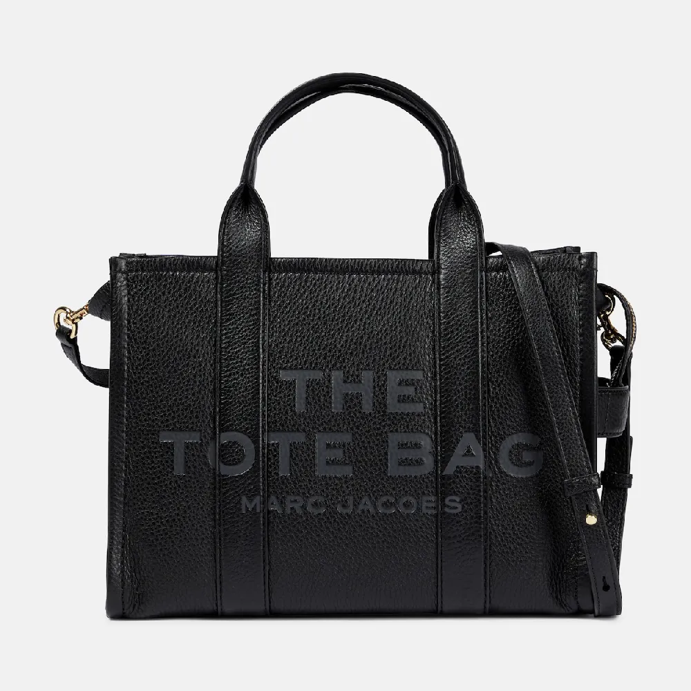 Marc Jacobs Medium Leather Tote Bag, Black