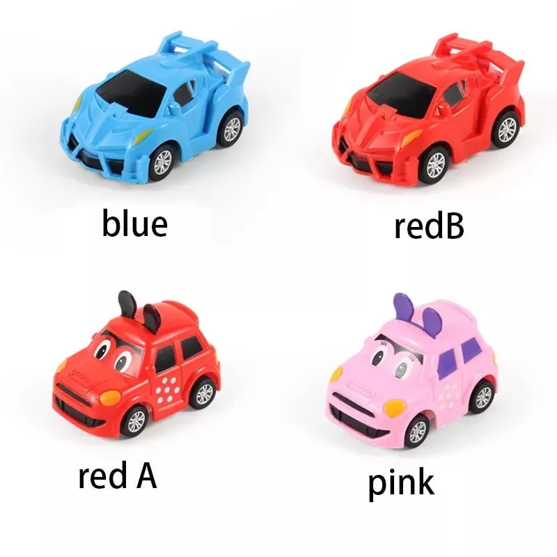 Mini Cartoon RC Small Car Analog Watch Remote Control Cute Infrared Sensing Model Batteryed Toys For Children Gifts
