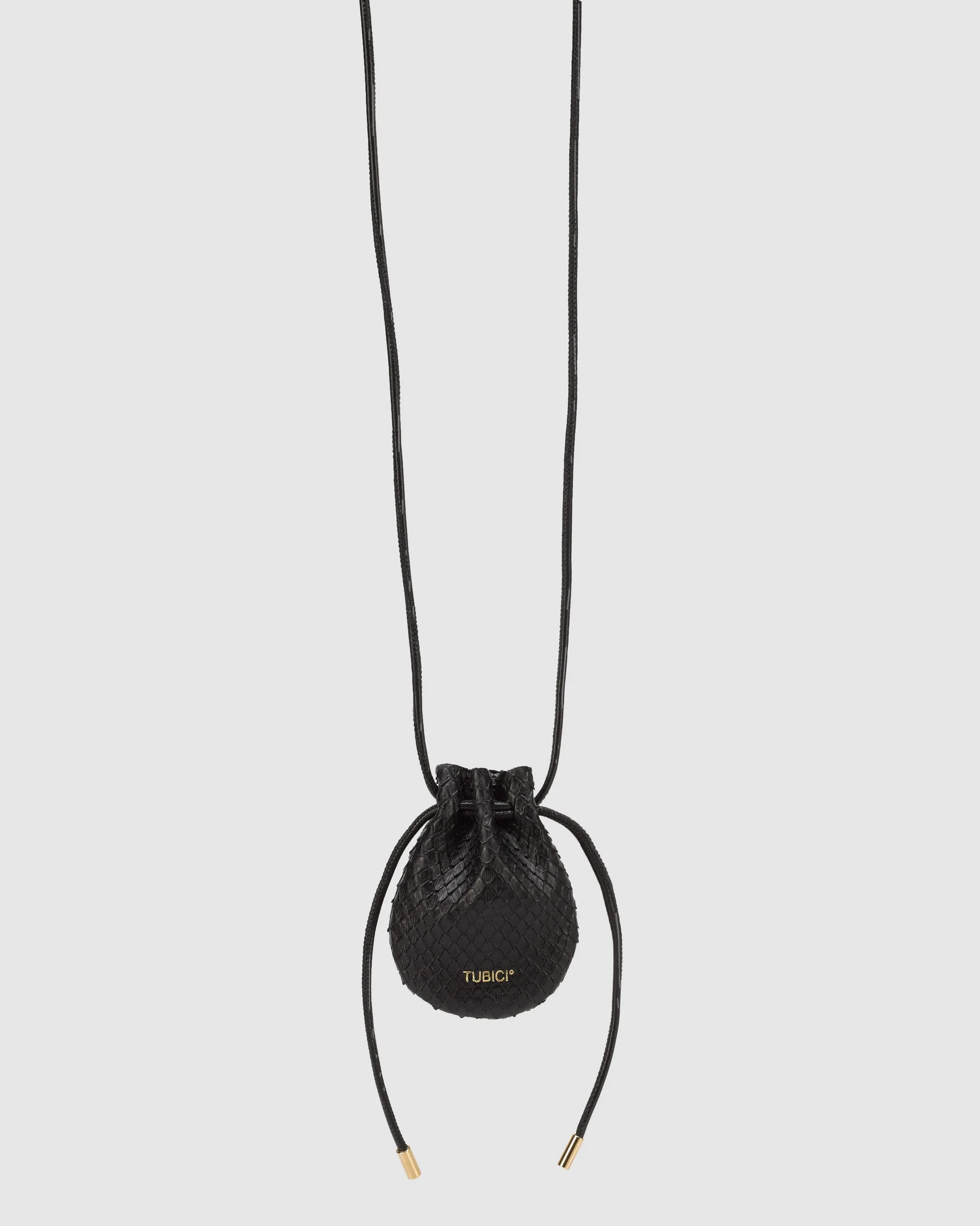 MYKONOS MINI BAG IN BLACK PYTHON