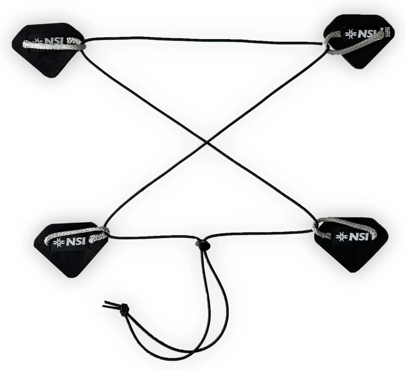 NSI Bungee-It Deck Attachment System Elastic Bungee Storage SUP Bungee Deck Rigging Kit Paddleboard Deck Netting Accessories fo SUP Kayaks Small Boats Fishing RV Quad ATV