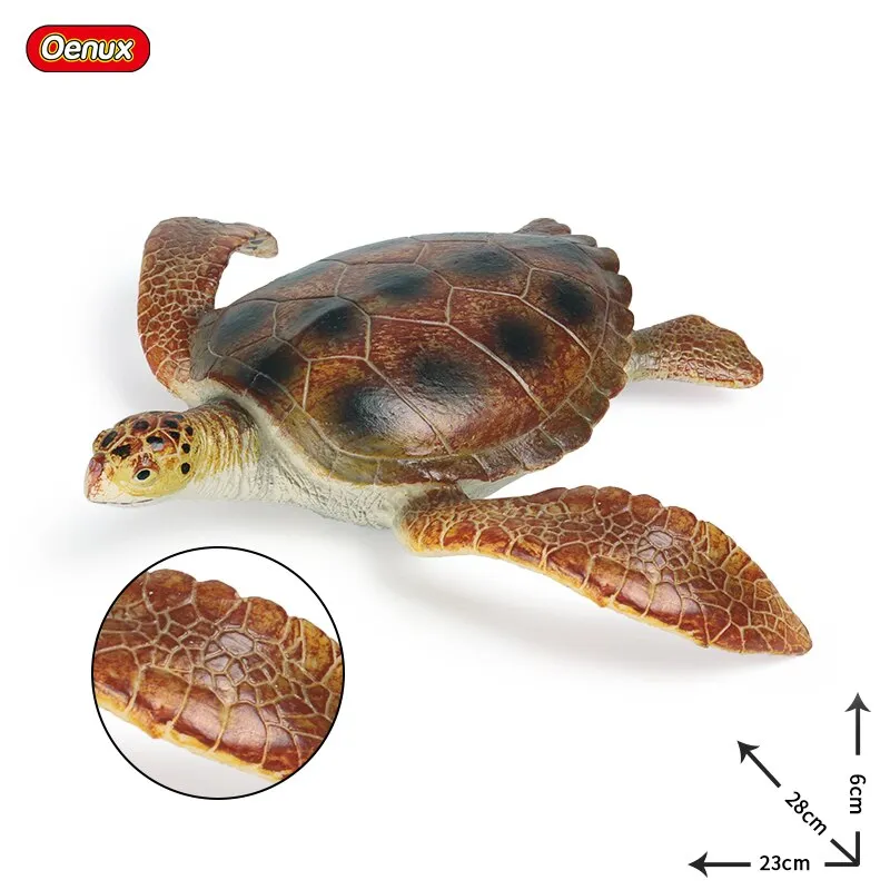 Oenux Large Size Sea Life Animals Soft Great White Shark Big Shark Action Figures Model Lifelike Educational Toys For Kids Gift