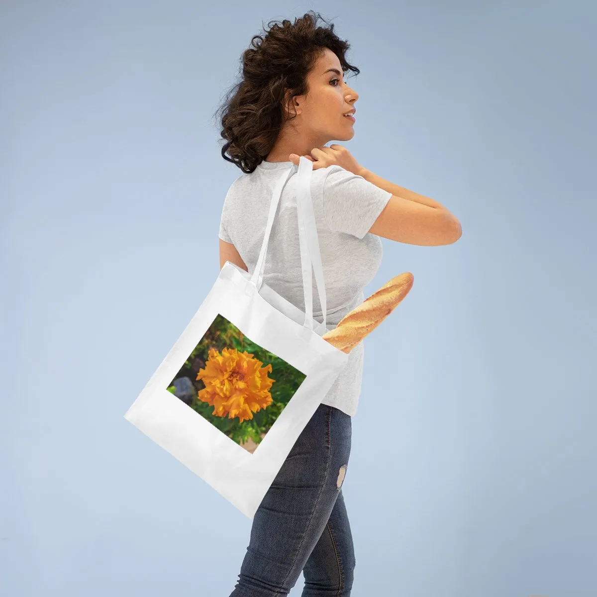 Orange Flower Tote Bag