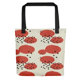 Orange Retro Geometric Tote Bag