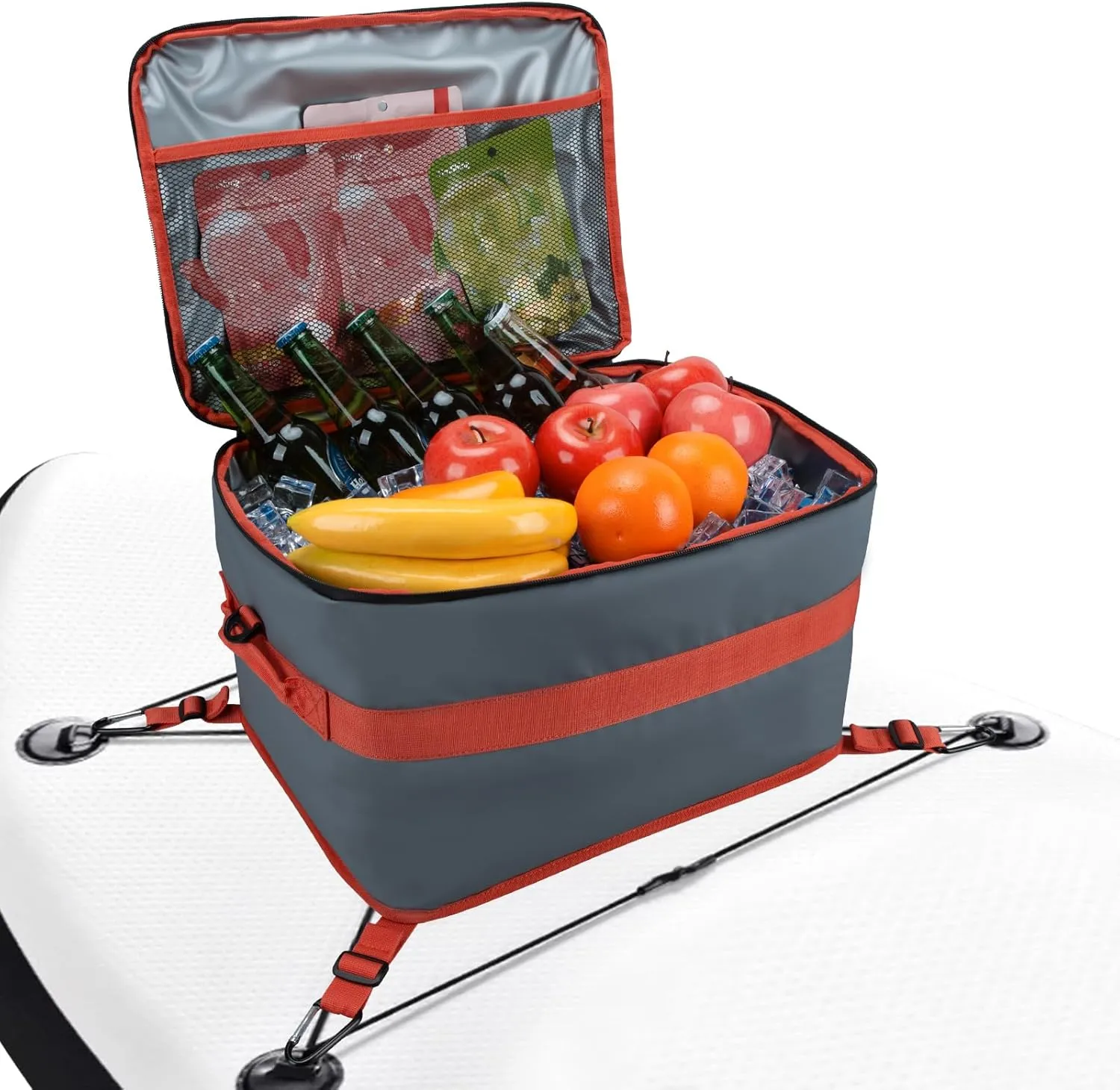 Paddle Board Cooler Bag, Pyrrhus 24 Cans Sup Insulated Deck Cooler Bag, Waterproof PVC Material Cooler Backpacks for Stand Up Paddleboard