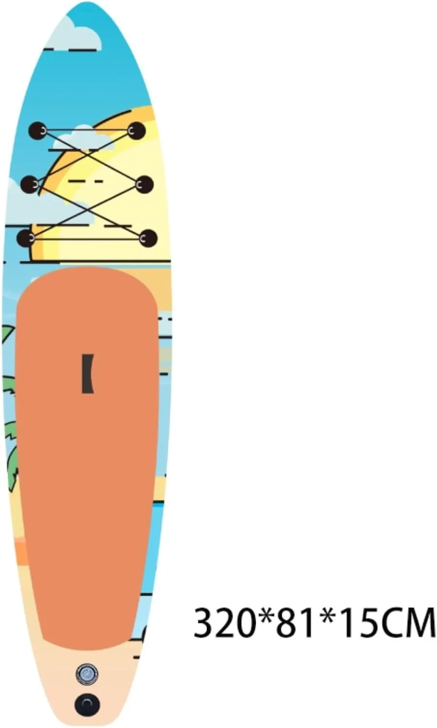 Paddleboard Water Sports Paddle Board Stand Up Inflatable Portable Paddle Board