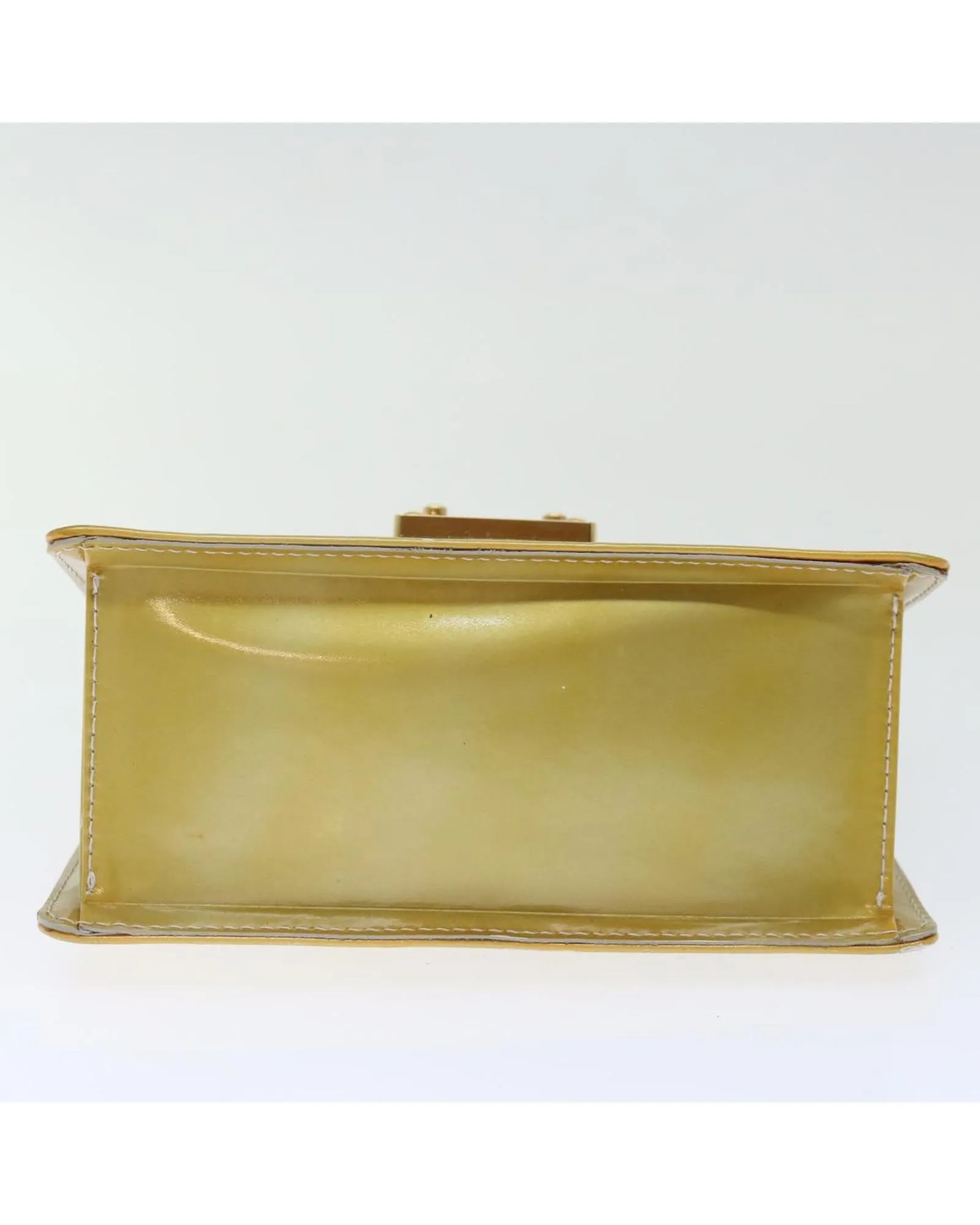 Patent Leather Hand Bag with Key and Clochette Accessory