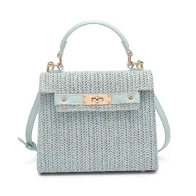 Percy Woven Light Blue Crossbody