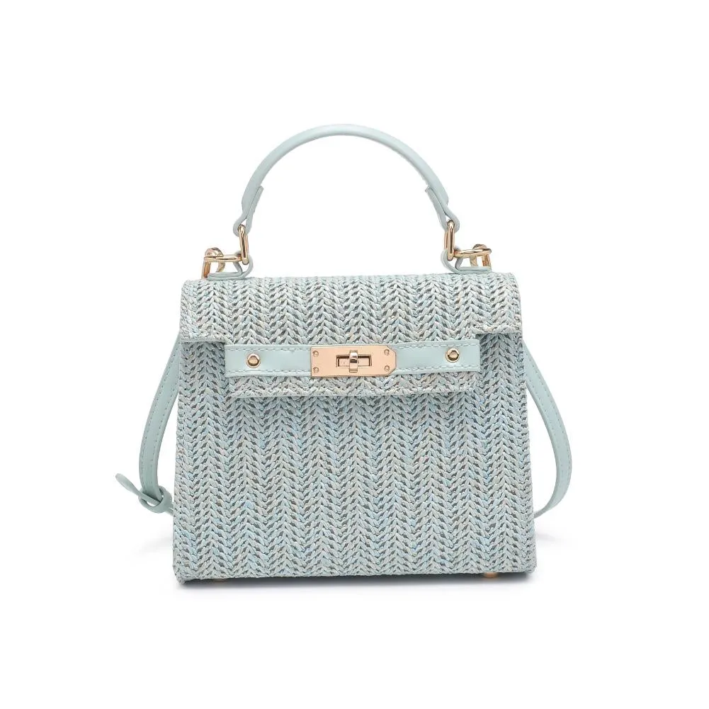 Percy Woven Light Blue Crossbody