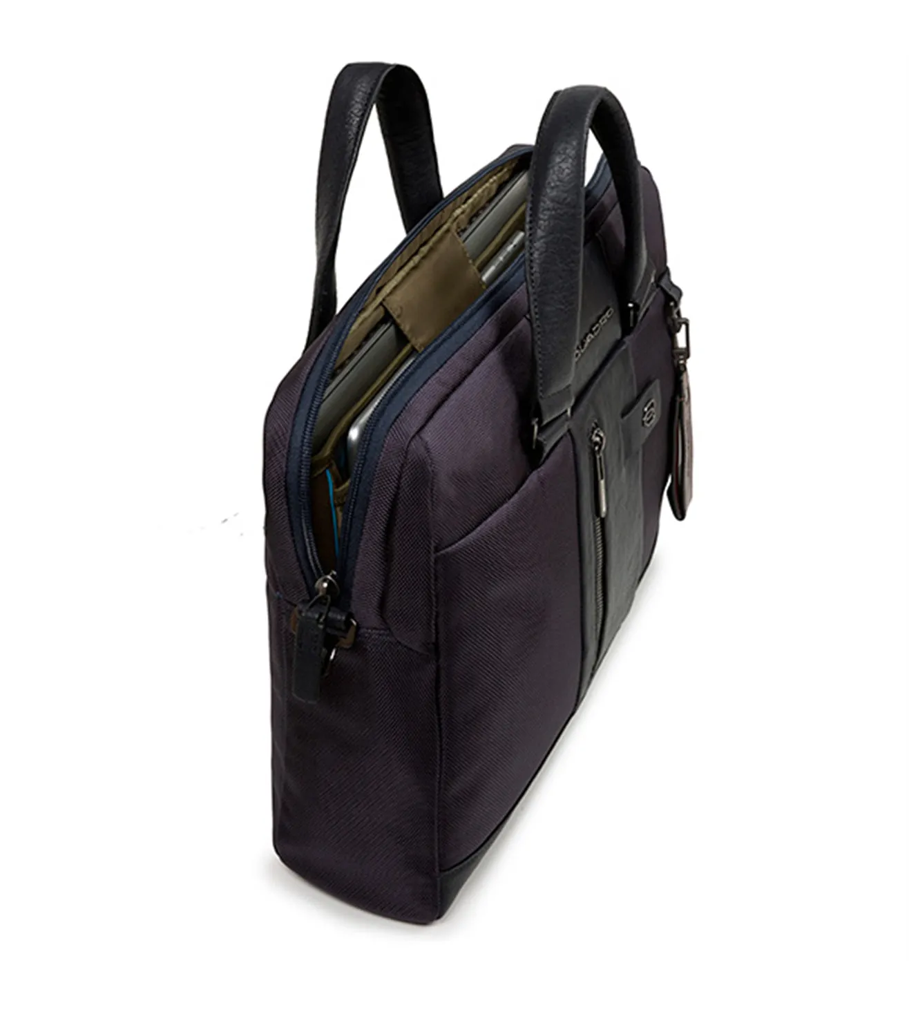 Piquadro Brief Men's Blue Laptop Briefcase