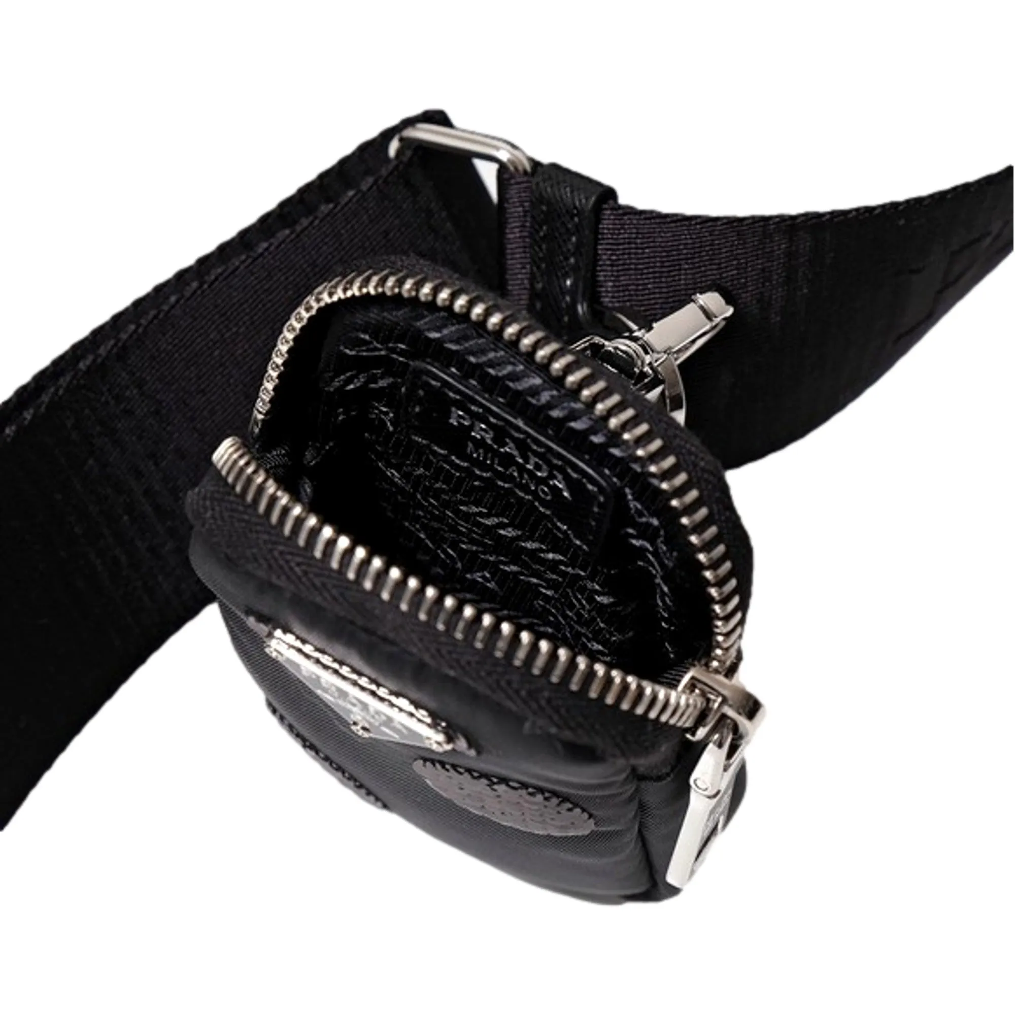 Prada Re-Edition 2005 Hobo Bag Tessuto Nylon Sequin Embellished